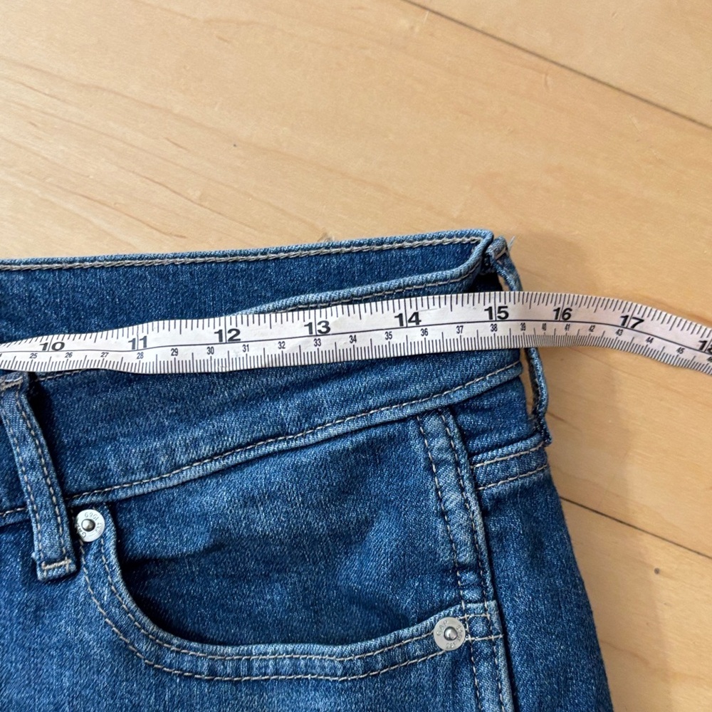 GAP Distressed Vintage Slim 29s Jeans in Deep Blue - Picture 3 of 11